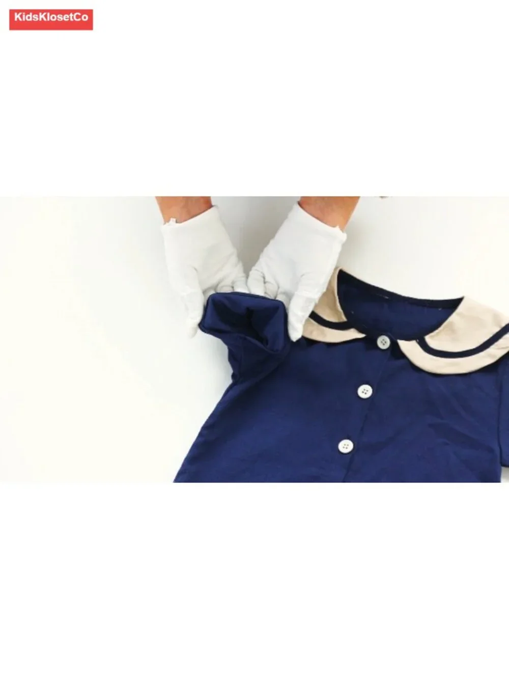 100% Cotton Girls Sailor Collar Short Sleeve Tee and Shorts Set 2-8 Years